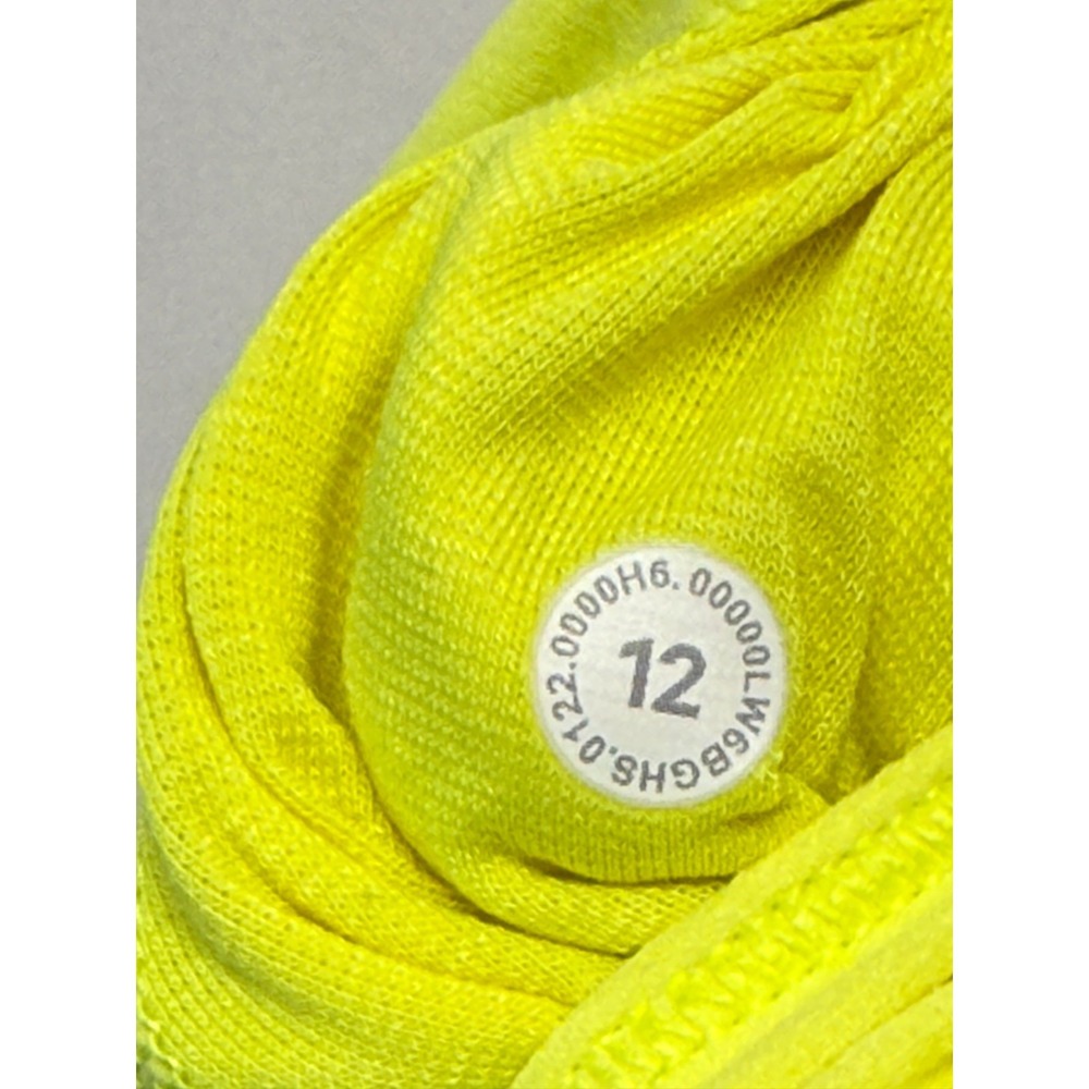 Lululemon Align High Rise Cropped Leggings Womens 12 Neon Yellow Yoga Athleisure - Picture 5 of 8